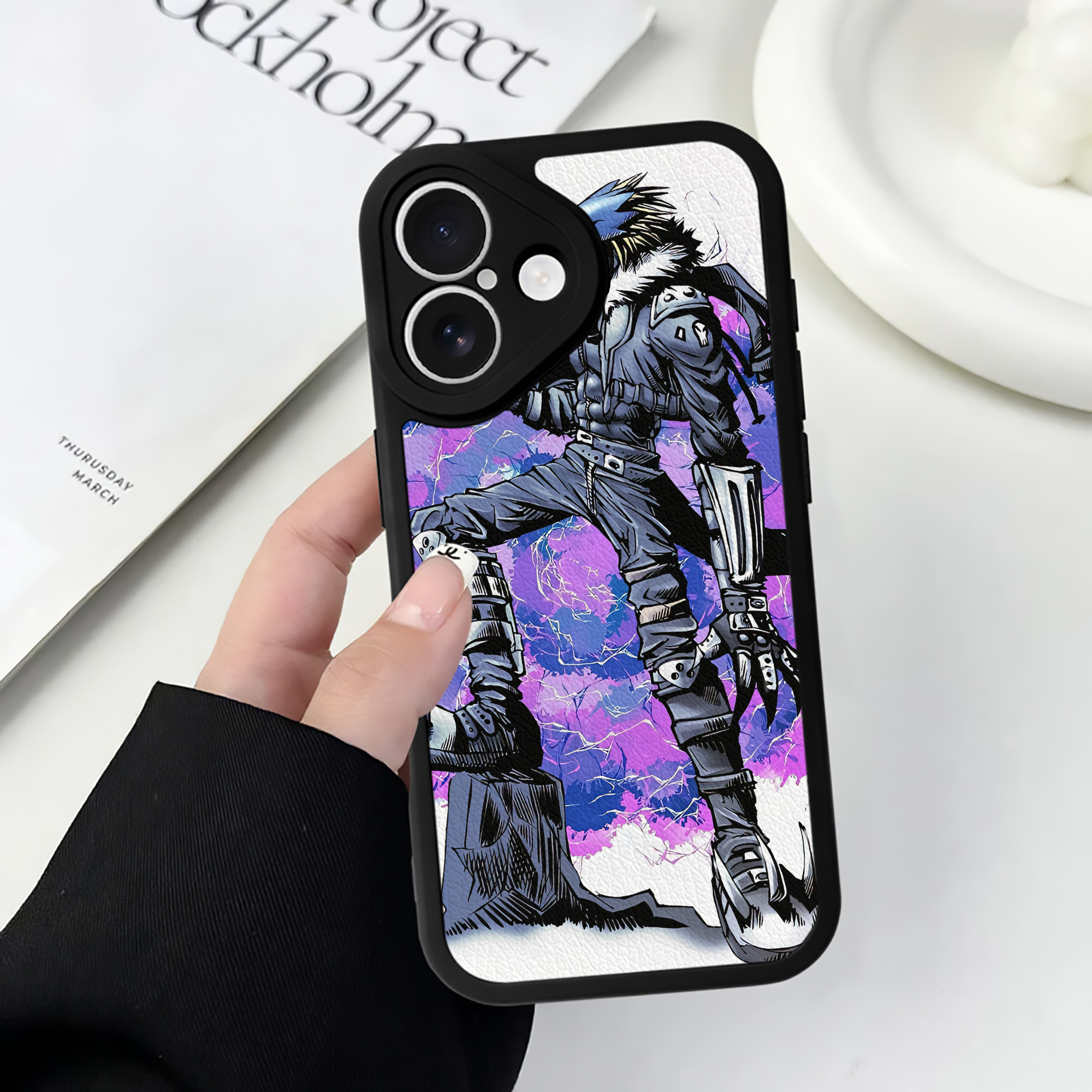（画像用） Digimon デジタルモンスター/デジモン 【iPhone 16シリーズ対応】シリコンスマホケース（レザー調） 材質：シリコン